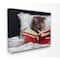 Stupell Industries Cat Reading a Book in Bed Funny Painting Canvas Wall Art